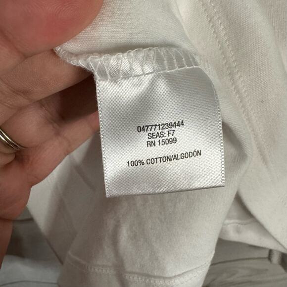 Laura Scott White Long Sleeve T-Shirt Size Small - Picture 4 of 6